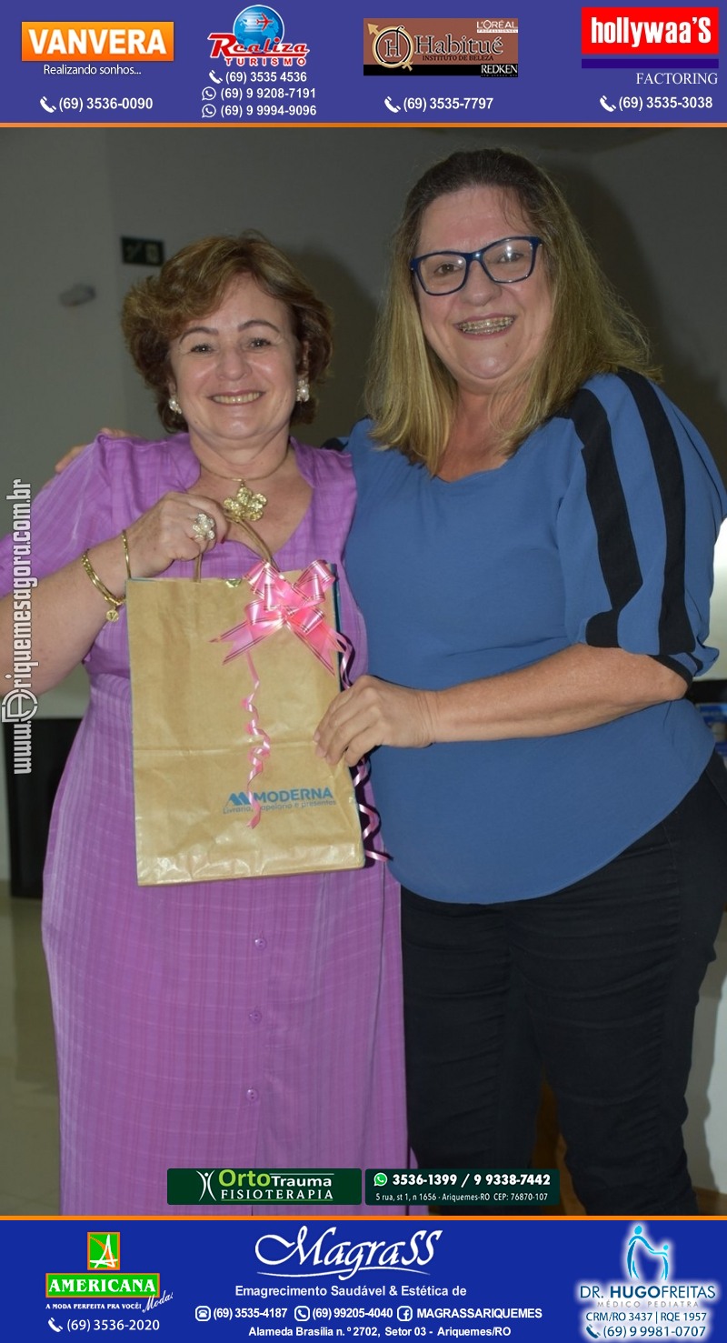Palestra das Mães “O Amor Muda o Mundo” com Luciana Custódio na ACIA em Ariquemes