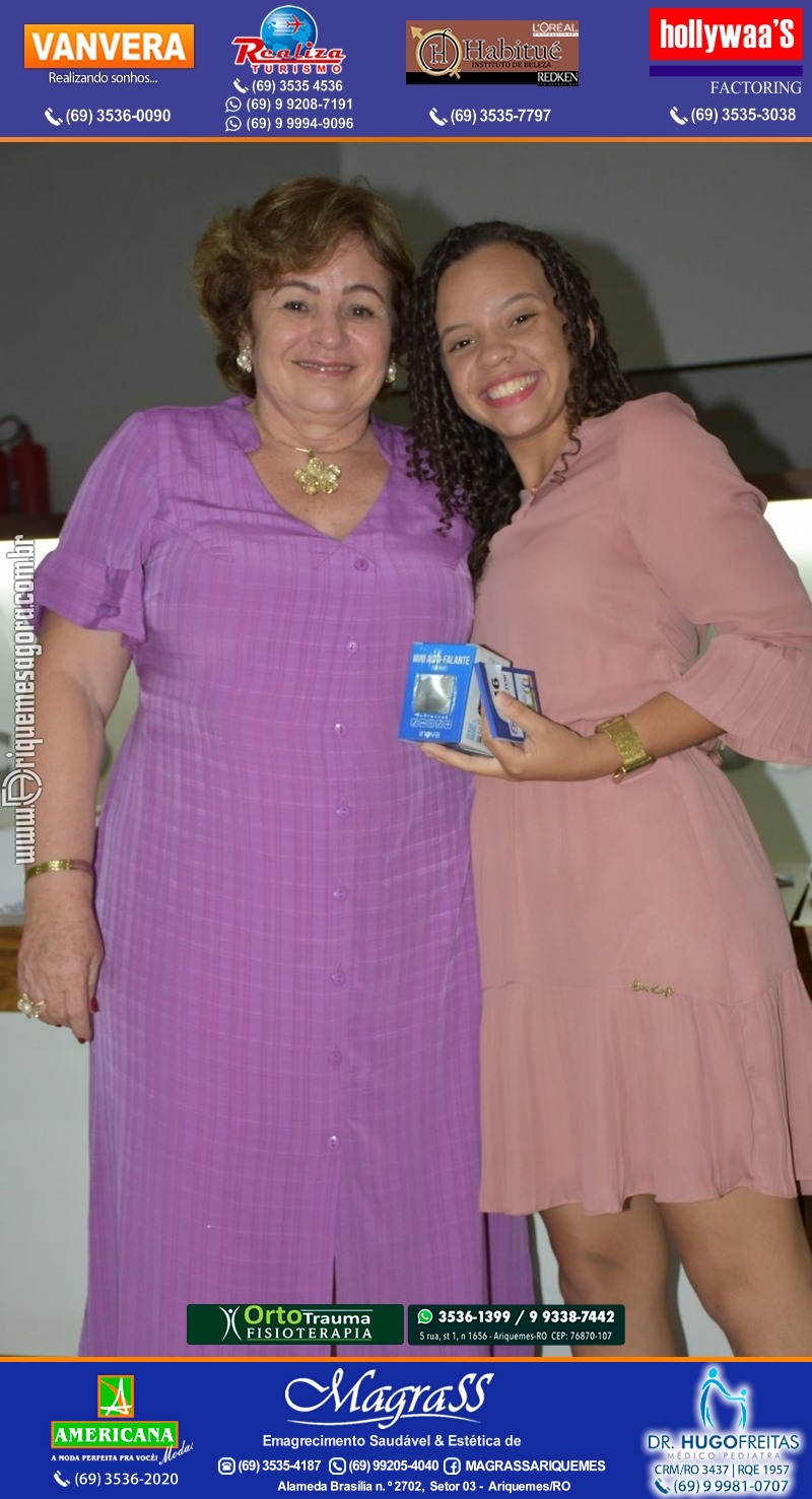 Palestra das Mães “O Amor Muda o Mundo” com Luciana Custódio na ACIA em Ariquemes