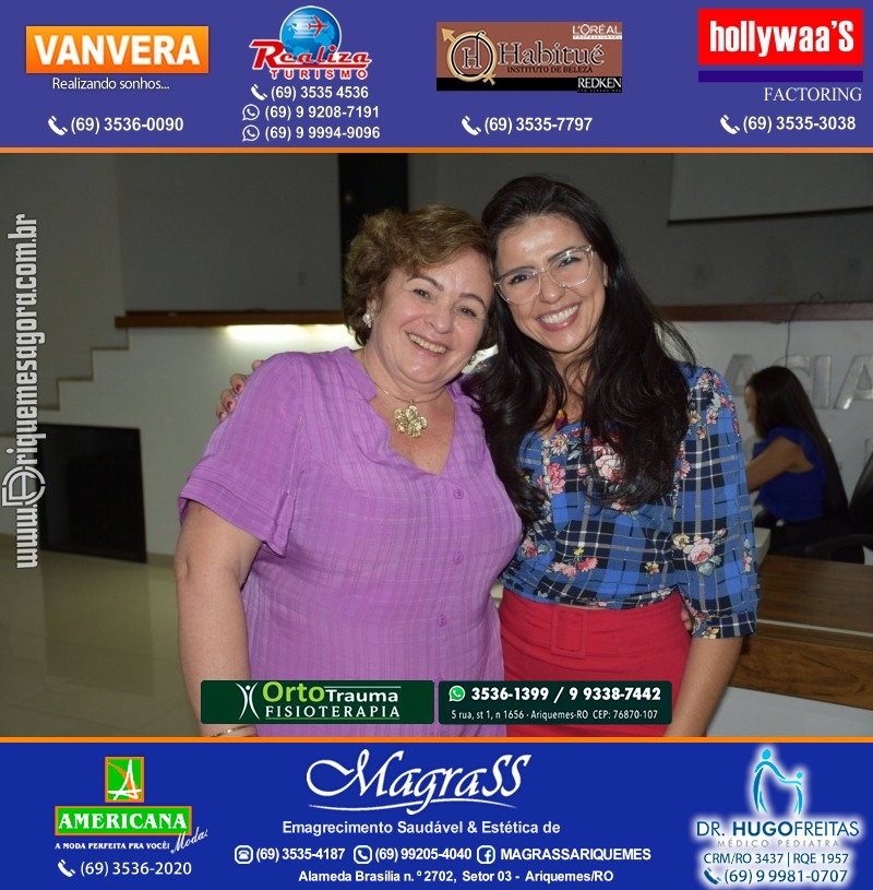 Palestra das Mães “O Amor Muda o Mundo” com Luciana Custódio na ACIA em Ariquemes