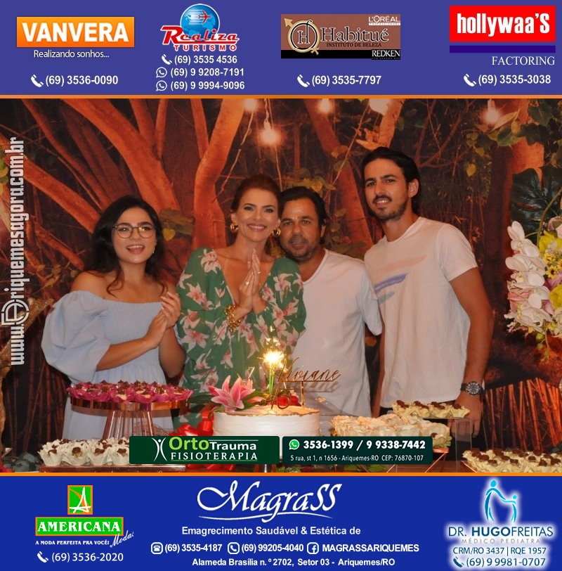 Aniversário Viviane Garcia Celebrare Eventos em Ariquemes