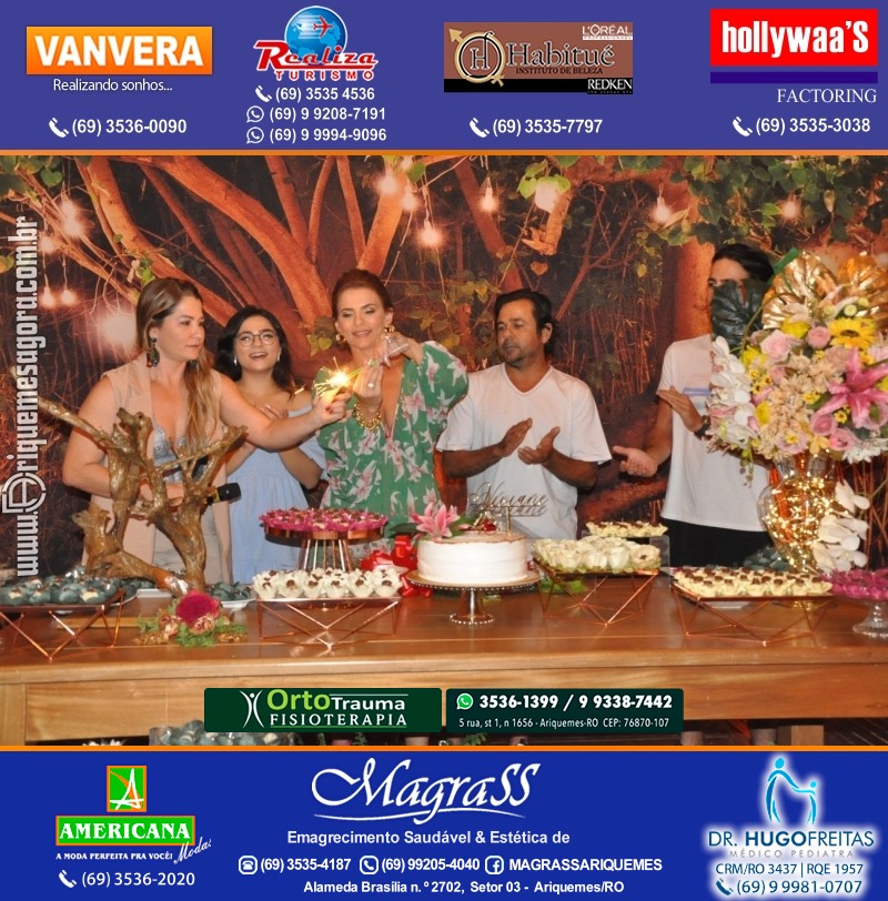 Aniversário Viviane Garcia Celebrare Eventos em Ariquemes