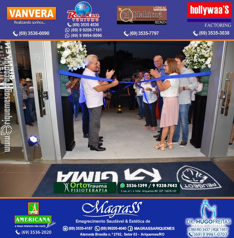 Inauguração Gima Peugeot e Gima Citroën Grupo  Gilberto Miranda em Ariquemes Rondônia