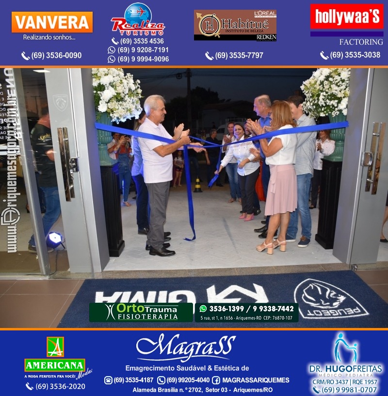 Inauguração Gima Peugeot e Gima Citroën Grupo  Gilberto Miranda em Ariquemes Rondônia