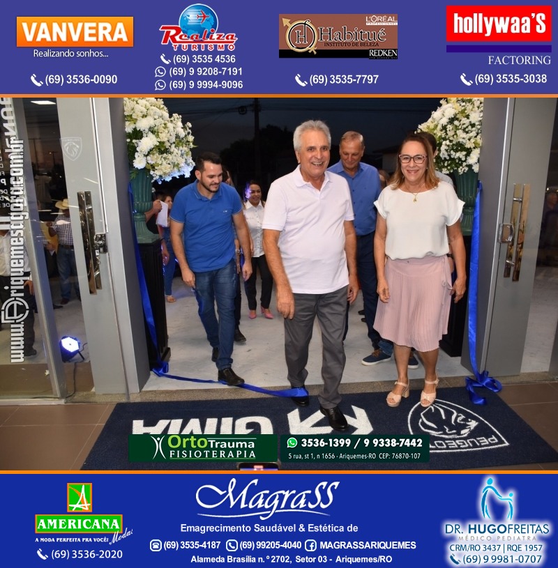 Inauguração Gima Peugeot e Gima Citroën Grupo  Gilberto Miranda em Ariquemes Rondônia