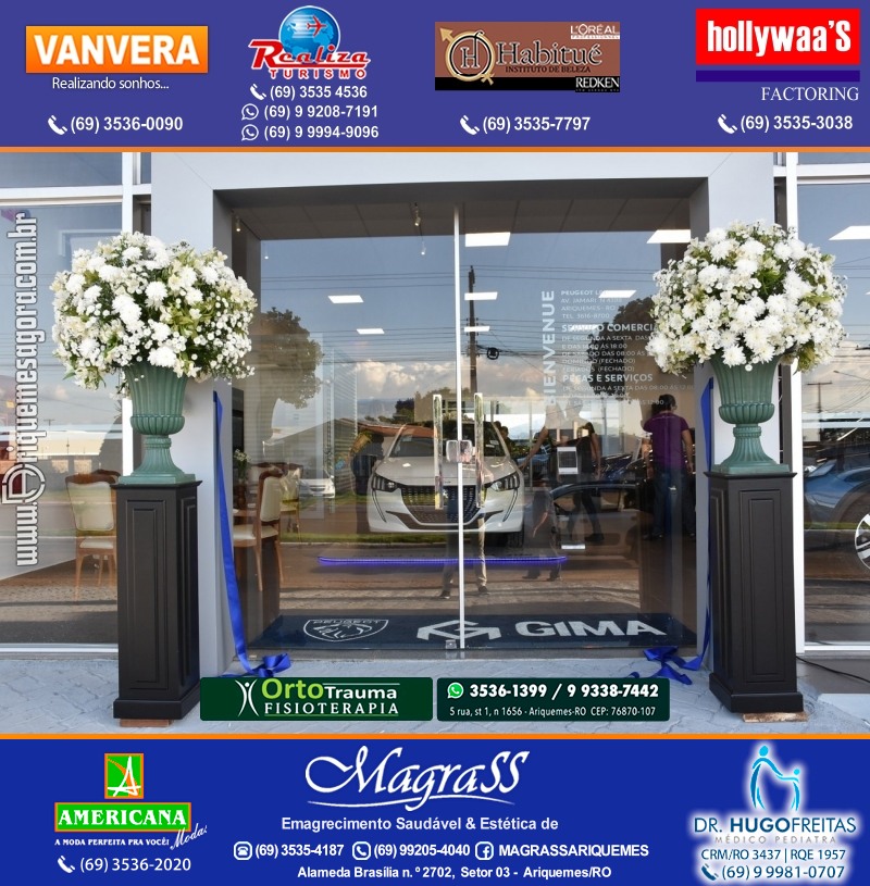 Inauguração Gima Peugeot e Gima Citroën Grupo  Gilberto Miranda em Ariquemes Rondônia