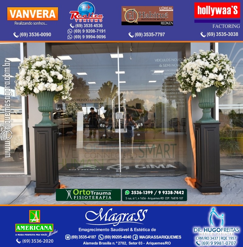 Inauguração Gima Peugeot e Gima Citroën Grupo  Gilberto Miranda em Ariquemes Rondônia