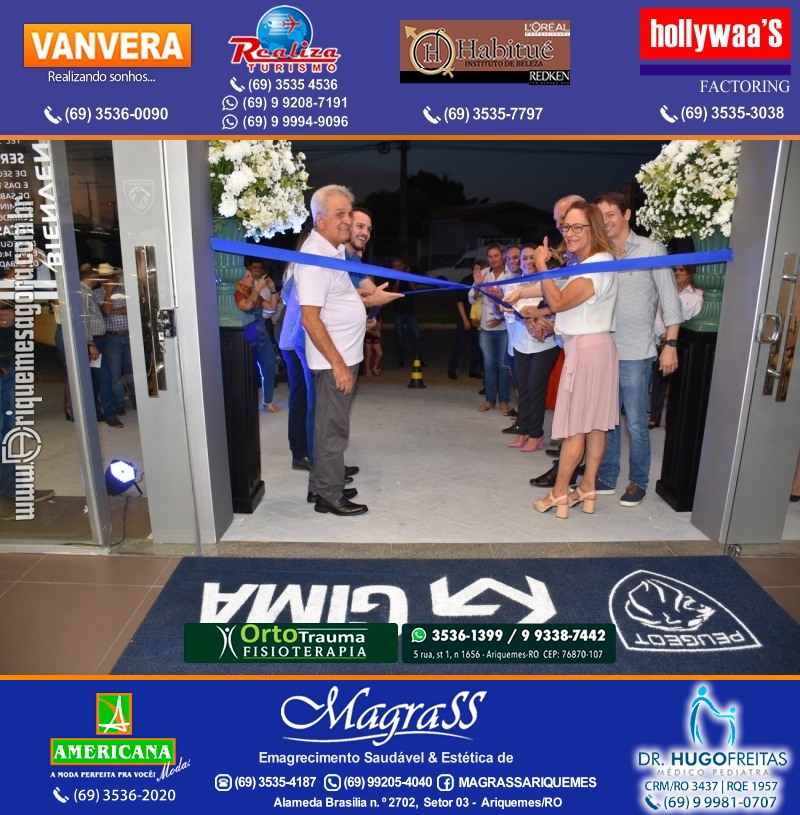Inauguração Gima Peugeot e Gima Citroën Grupo  Gilberto Miranda em Ariquemes Rondônia