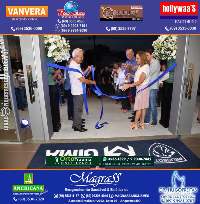 Inauguração Gima Peugeot e Gima Citroën Grupo  Gilberto Miranda em Ariquemes Rondônia