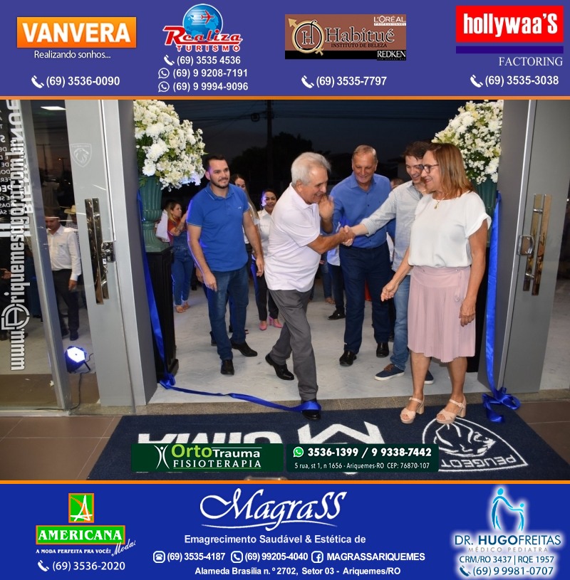 Inauguração Gima Peugeot e Gima Citroën Grupo  Gilberto Miranda em Ariquemes Rondônia