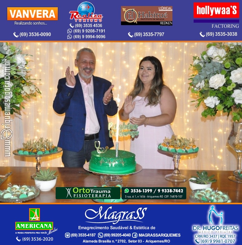 Festa Surpresa de Aniversário do Dr. George Hamilton em Ariquemes Rondônia