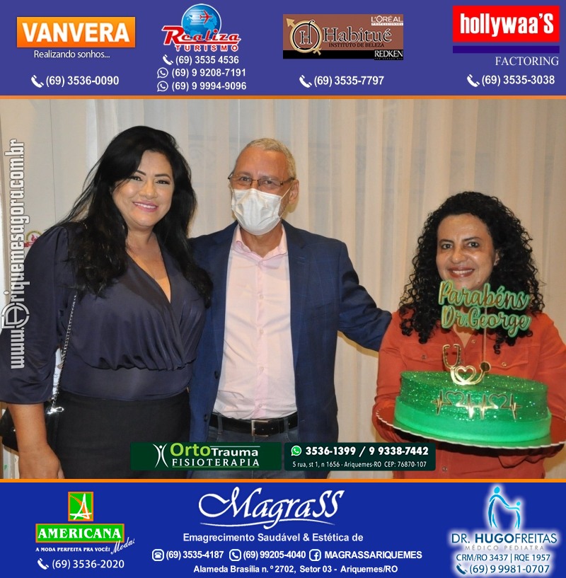 Festa Surpresa de Aniversário do Dr. George Hamilton em Ariquemes Rondônia