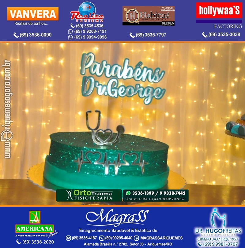 Festa Surpresa de Aniversário do Dr. George Hamilton em Ariquemes Rondônia
