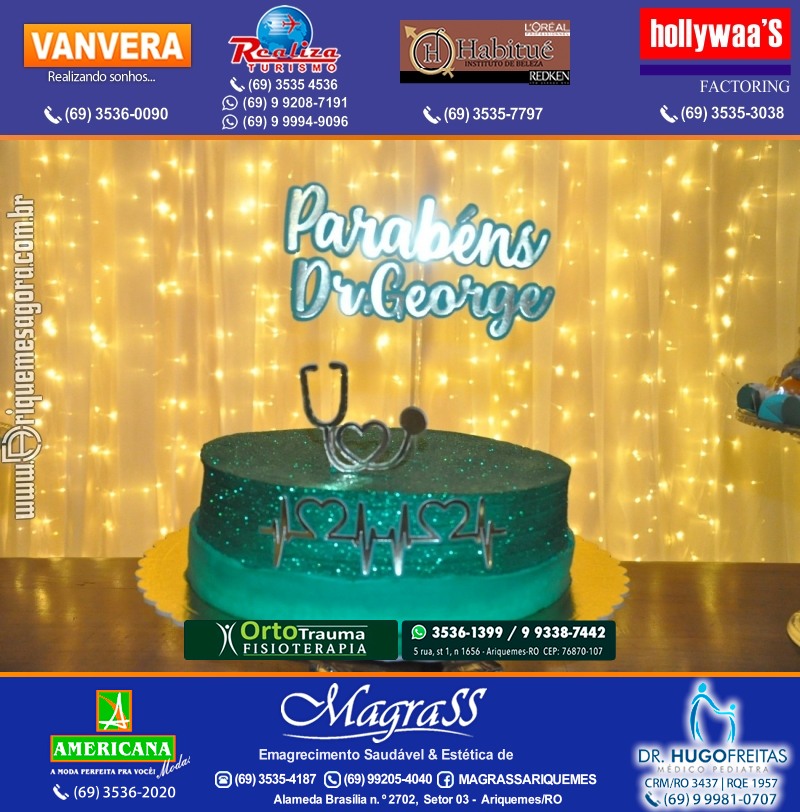Festa Surpresa de Aniversário do Dr. George Hamilton em Ariquemes Rondônia