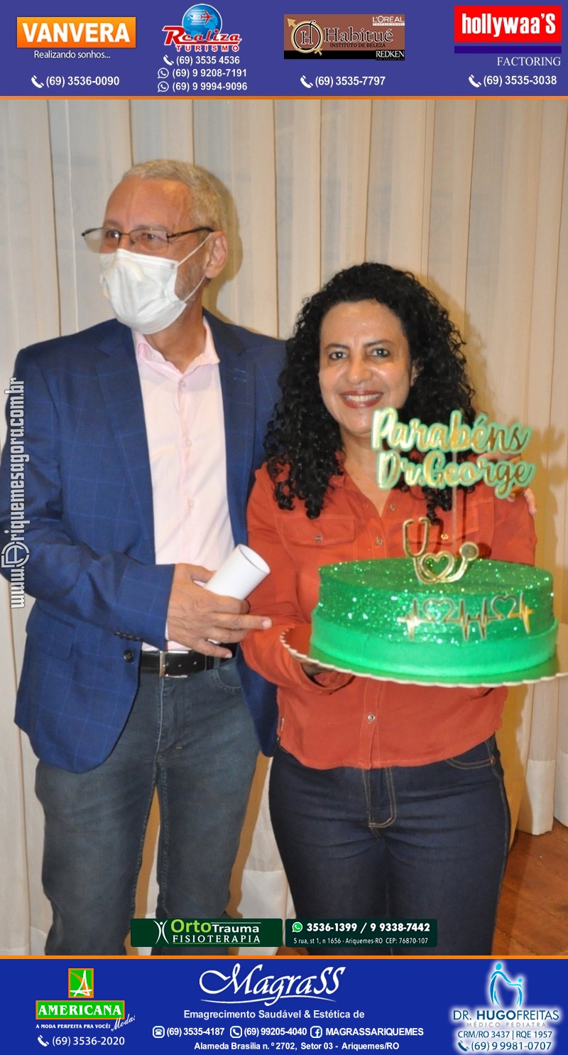 Festa Surpresa de Aniversário do Dr. George Hamilton em Ariquemes Rondônia