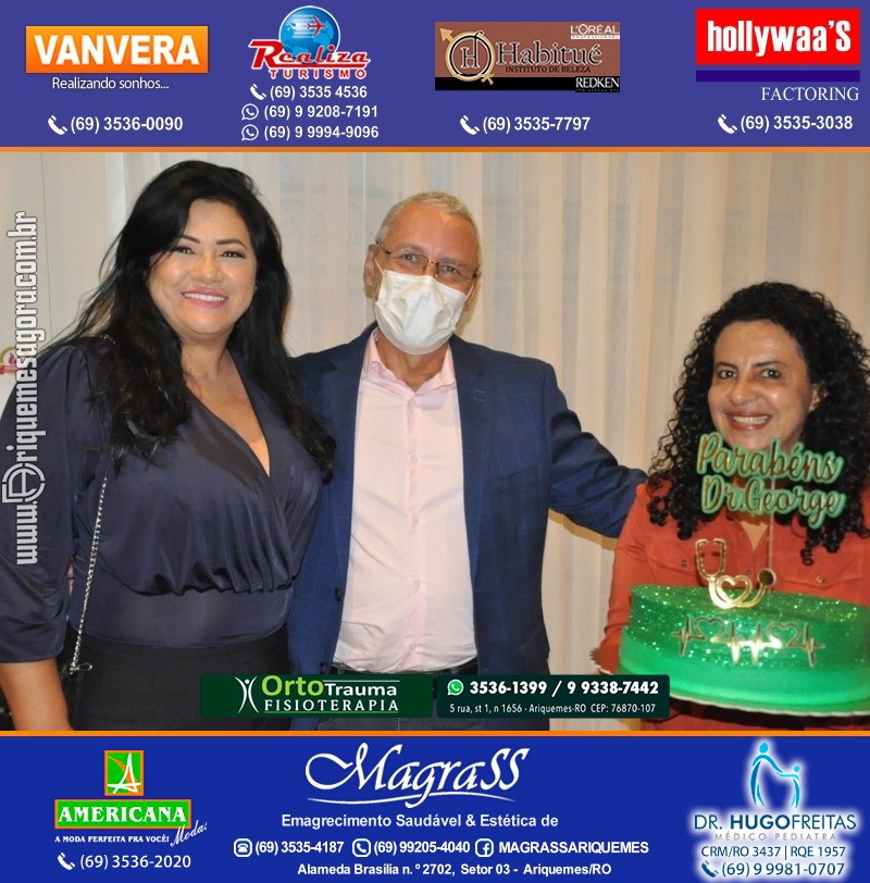 Festa Surpresa de Aniversário do Dr. George Hamilton em Ariquemes Rondônia