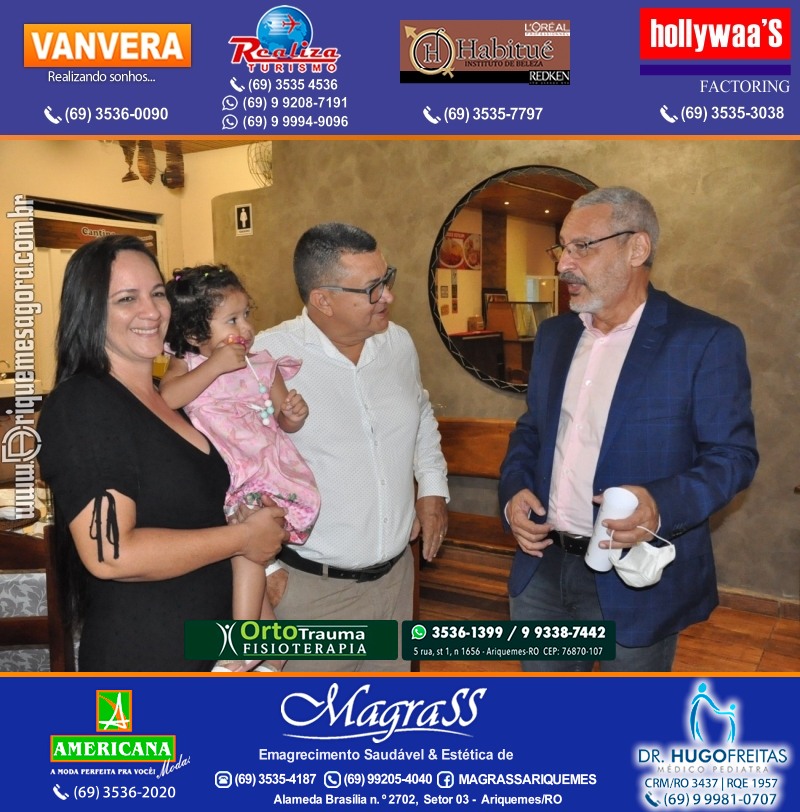 Festa Surpresa de Aniversário do Dr. George Hamilton em Ariquemes Rondônia