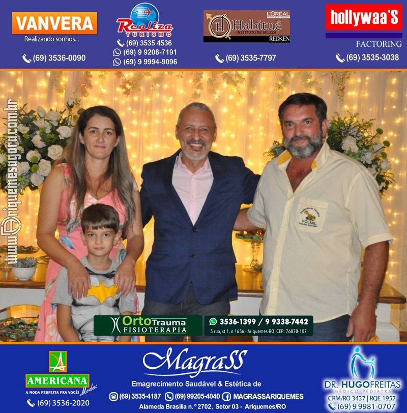 Festa Surpresa de Aniversário do Dr. George Hamilton em Ariquemes Rondônia