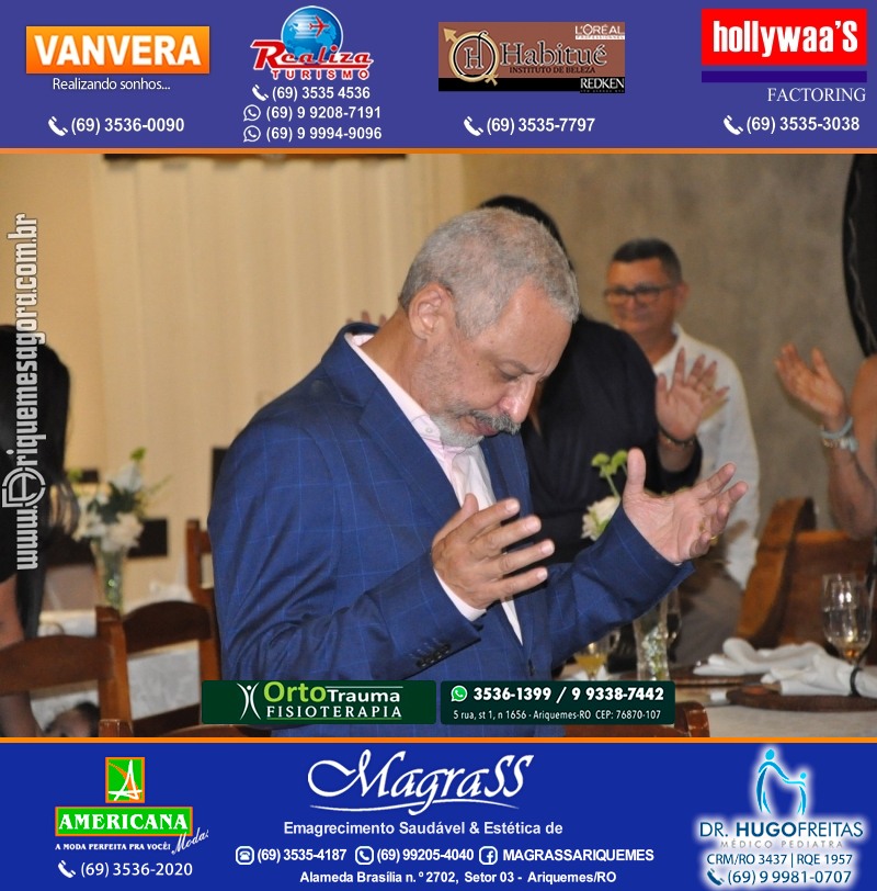 Festa Surpresa de Aniversário do Dr. George Hamilton em Ariquemes Rondônia