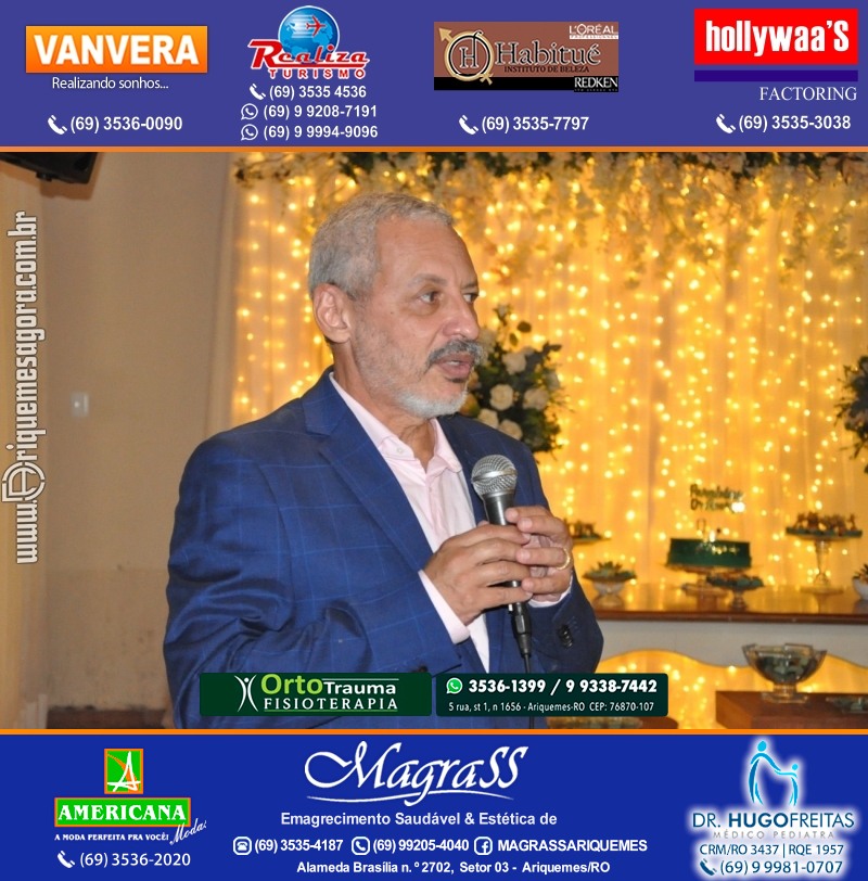 Festa Surpresa de Aniversário do Dr. George Hamilton em Ariquemes Rondônia