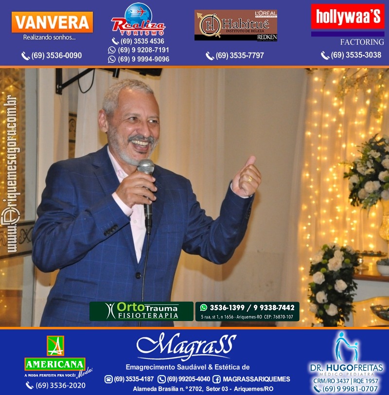 Festa Surpresa de Aniversário do Dr. George Hamilton em Ariquemes Rondônia