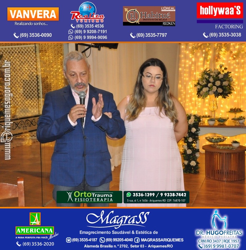 Festa Surpresa de Aniversário do Dr. George Hamilton em Ariquemes Rondônia