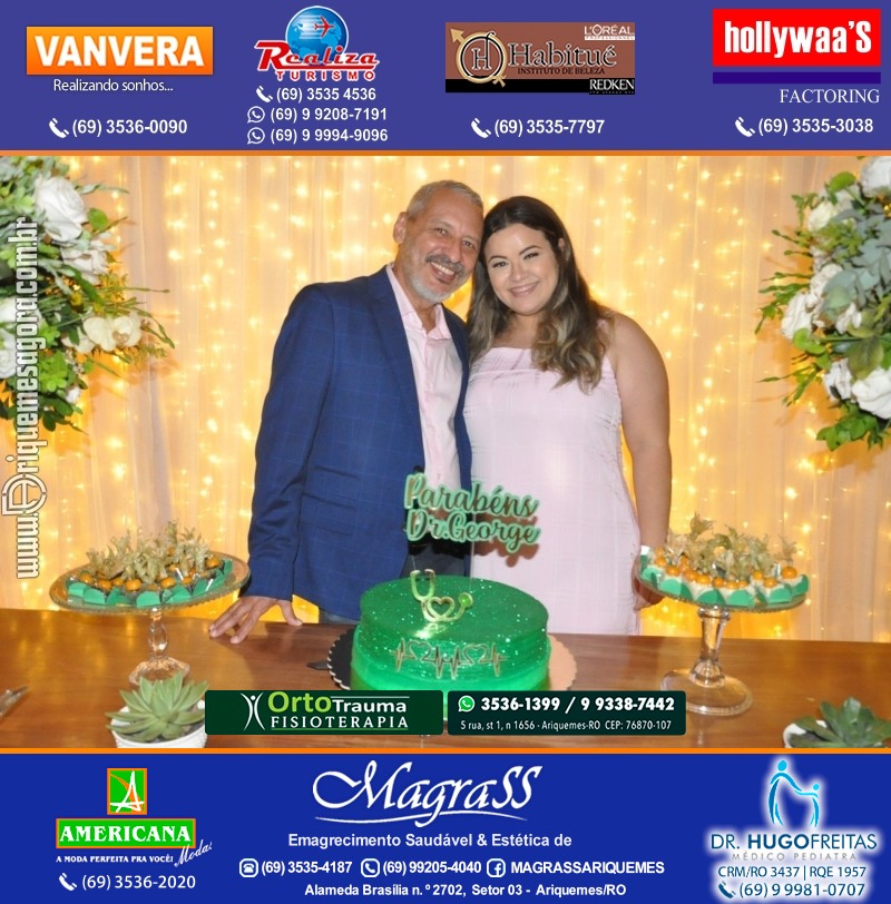 Festa Surpresa de Aniversário do Dr. George Hamilton em Ariquemes Rondônia