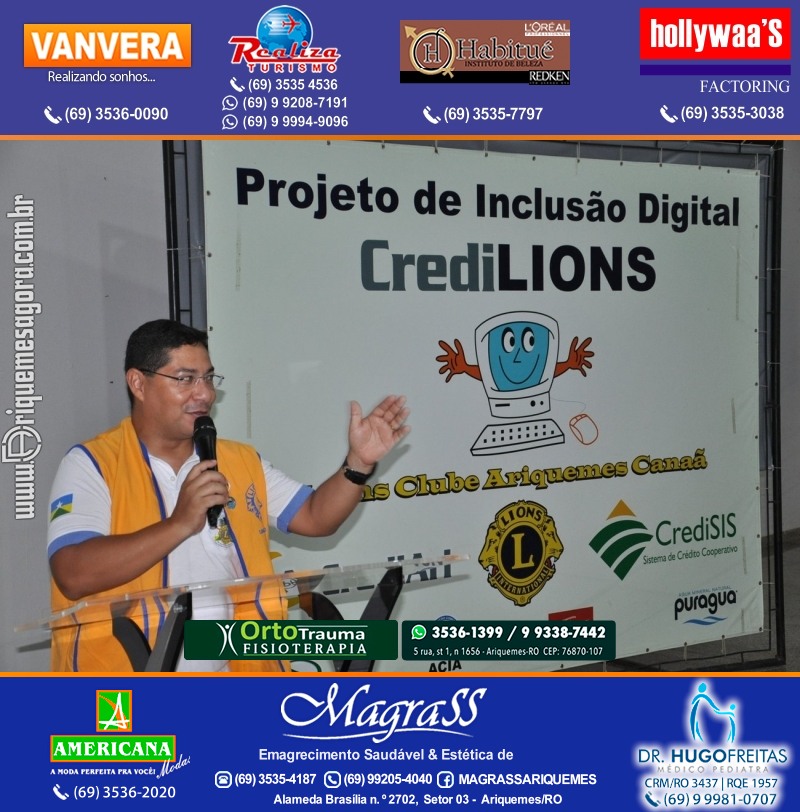 Entrega Certificados Projeto Inclusão Digital Lions Clube Canaã & Crediari