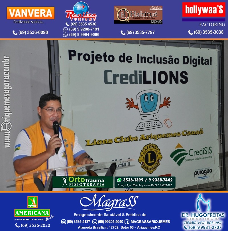Entrega Certificados Projeto Inclusão Digital Lions Clube Canaã & Crediari