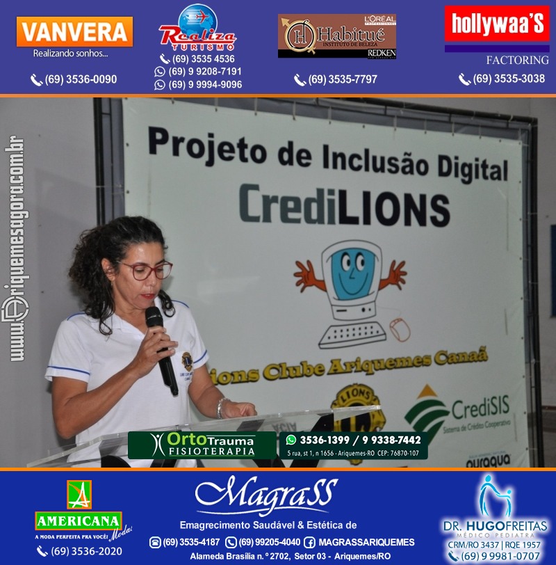 Entrega Certificados Projeto Inclusão Digital Lions Clube Canaã & Crediari