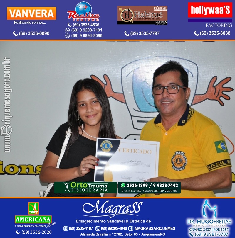 Entrega Certificados Projeto Inclusão Digital Lions Clube Canaã & Crediari
