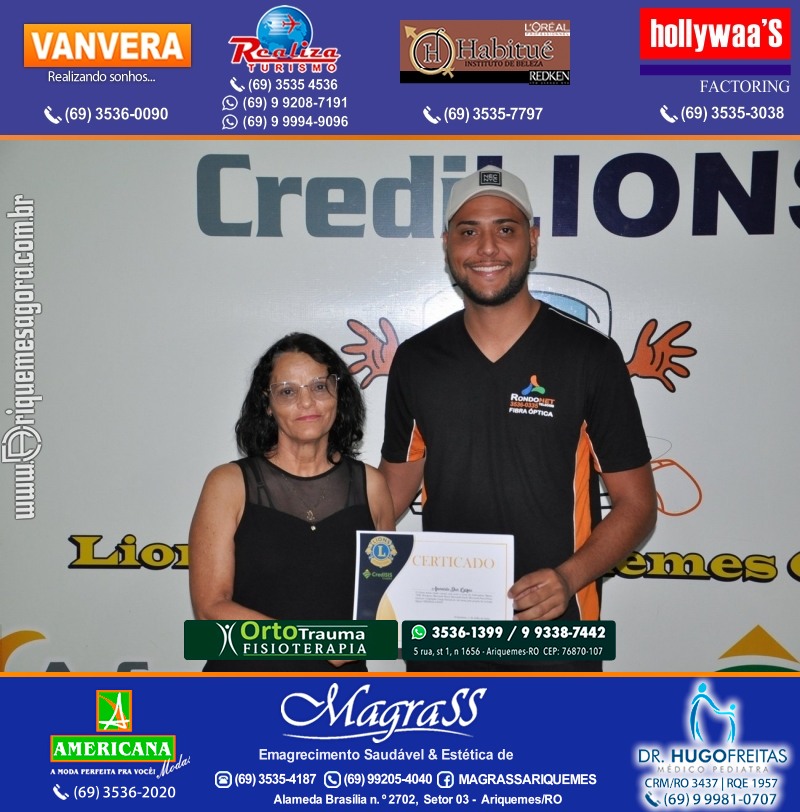 Entrega Certificados Projeto Inclusão Digital Lions Clube Canaã & Crediari