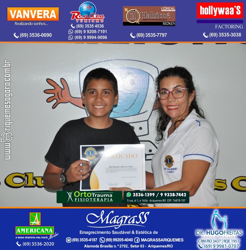 Entrega Certificados Projeto Inclusão Digital Lions Clube Canaã & Crediari
