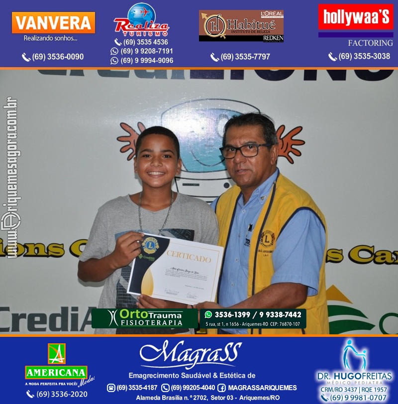 Entrega Certificados Projeto Inclusão Digital Lions Clube Canaã & Crediari