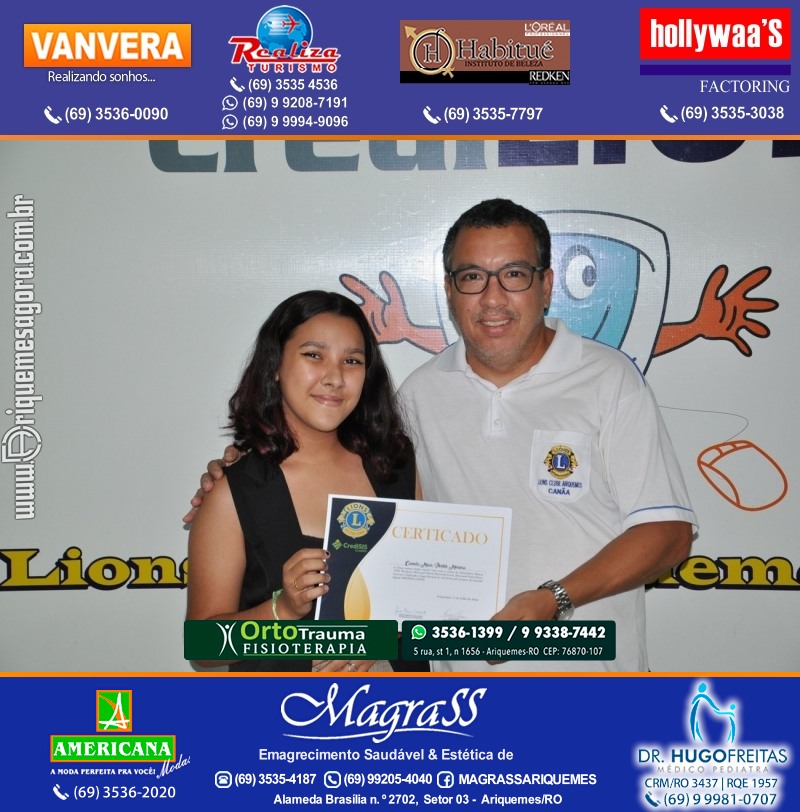 Entrega Certificados Projeto Inclusão Digital Lions Clube Canaã & Crediari