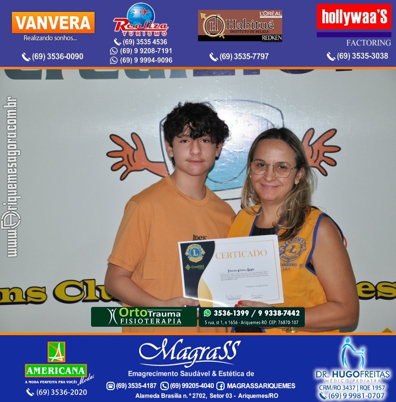 Entrega Certificados Projeto Inclusão Digital Lions Clube Canaã & Crediari