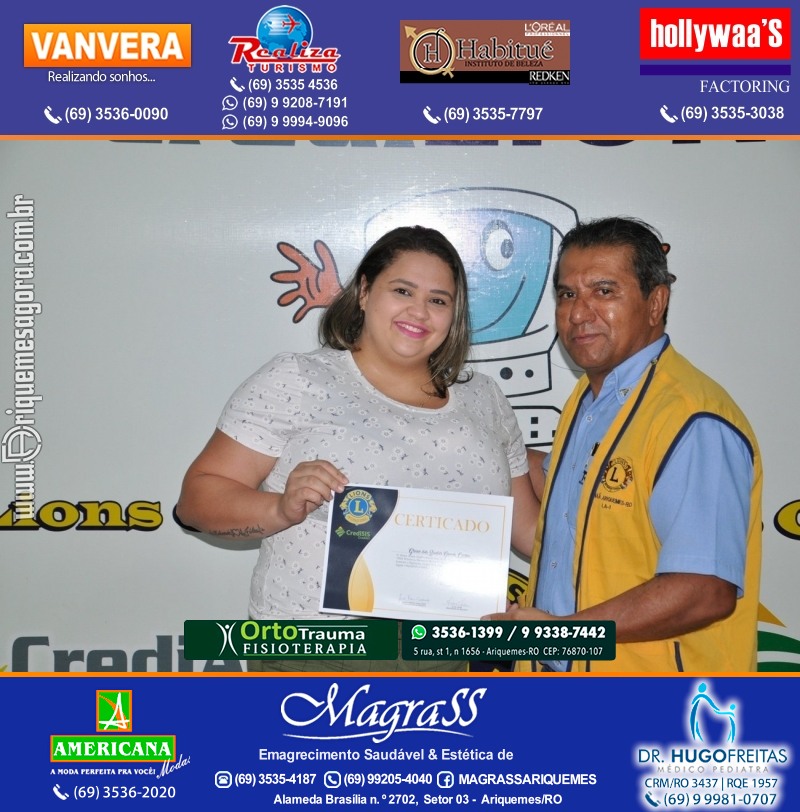 Entrega Certificados Projeto Inclusão Digital Lions Clube Canaã & Crediari