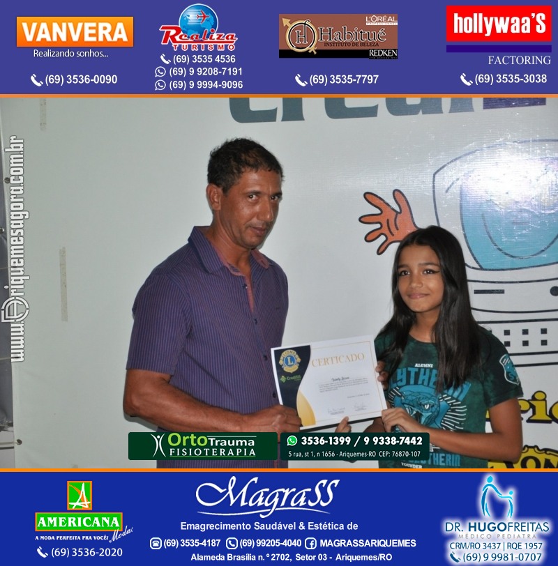 Entrega Certificados Projeto Inclusão Digital Lions Clube Canaã & Crediari