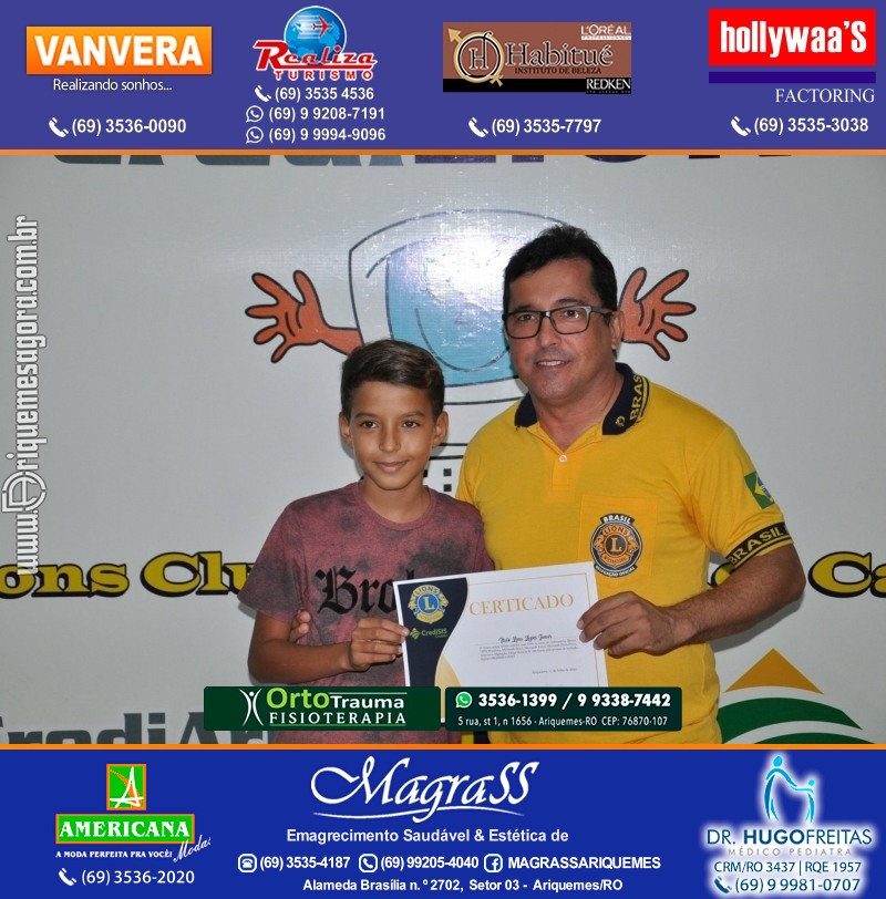 Entrega Certificados Projeto Inclusão Digital Lions Clube Canaã & Crediari