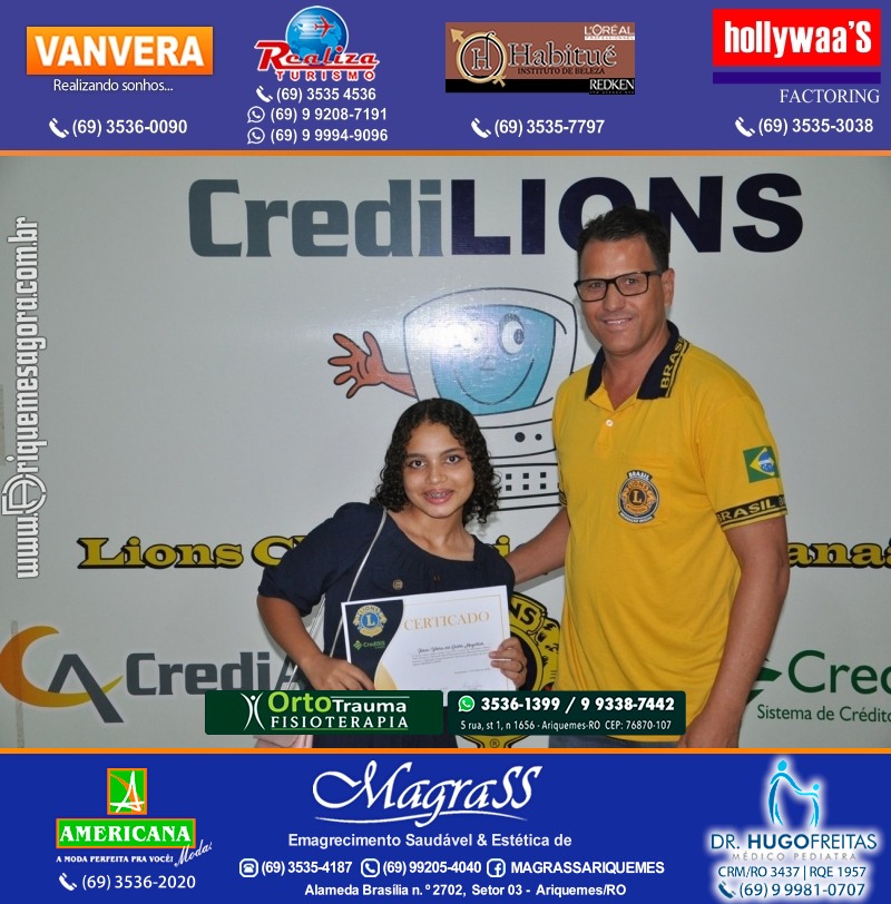 Entrega Certificados Projeto Inclusão Digital Lions Clube Canaã & Crediari