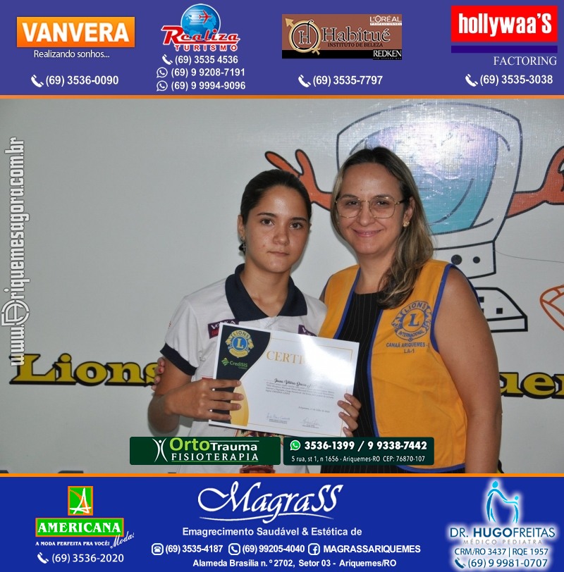 Entrega Certificados Projeto Inclusão Digital Lions Clube Canaã & Crediari