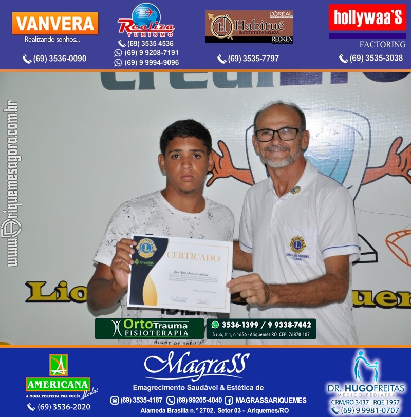 Entrega Certificados Projeto Inclusão Digital Lions Clube Canaã & Crediari