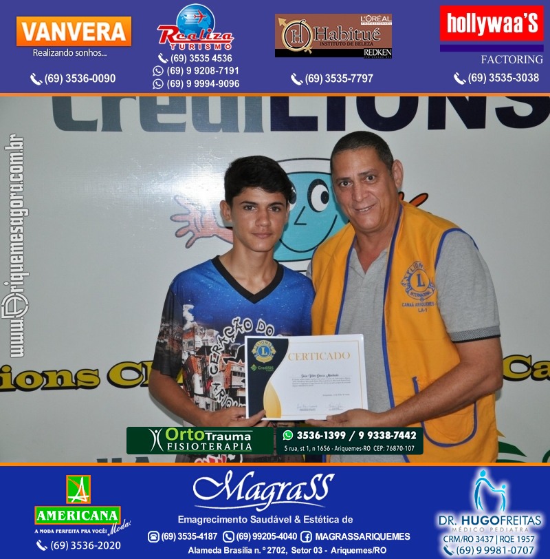 Entrega Certificados Projeto Inclusão Digital Lions Clube Canaã & Crediari