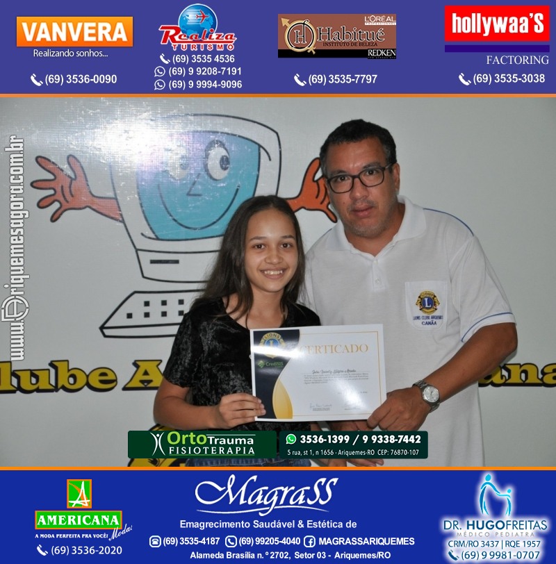 Entrega Certificados Projeto Inclusão Digital Lions Clube Canaã & Crediari