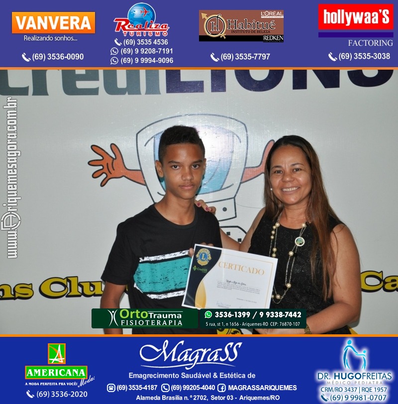 Entrega Certificados Projeto Inclusão Digital Lions Clube Canaã & Crediari