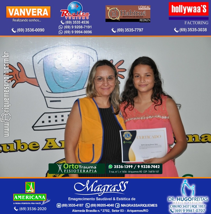 Entrega Certificados Projeto Inclusão Digital Lions Clube Canaã & Crediari
