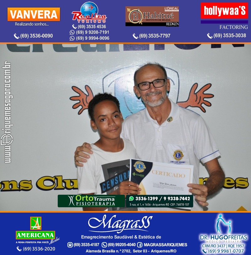 Entrega Certificados Projeto Inclusão Digital Lions Clube Canaã & Crediari