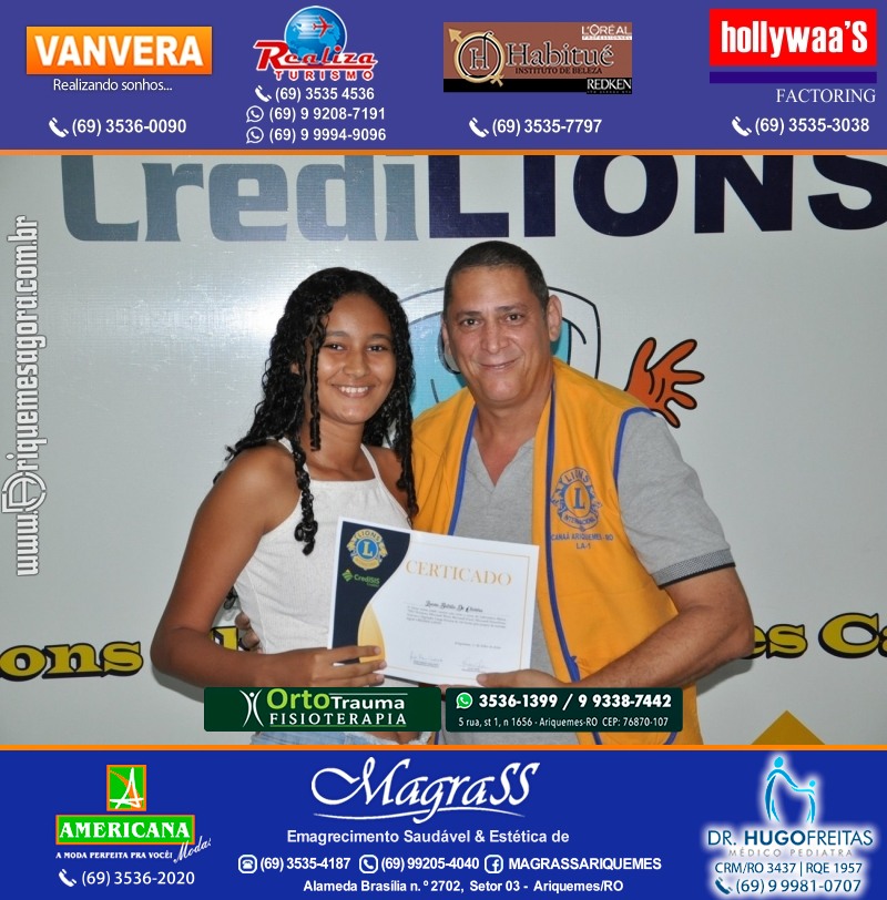 Entrega Certificados Projeto Inclusão Digital Lions Clube Canaã & Crediari