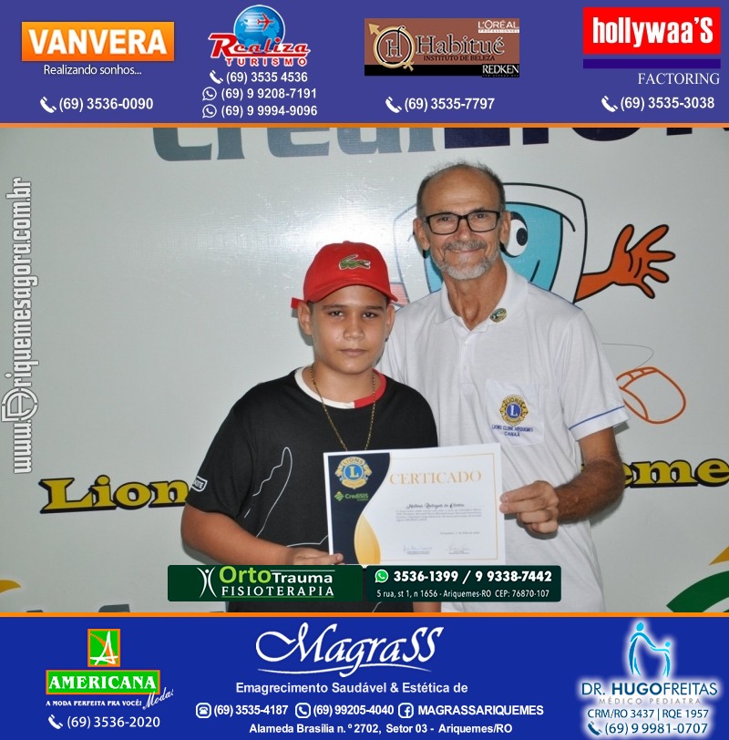 Entrega Certificados Projeto Inclusão Digital Lions Clube Canaã & Crediari