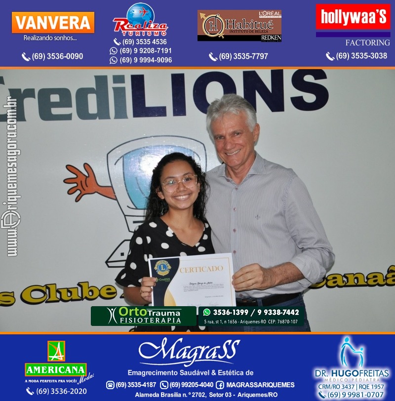Entrega Certificados Projeto Inclusão Digital Lions Clube Canaã & Crediari