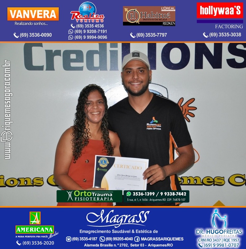 Entrega Certificados Projeto Inclusão Digital Lions Clube Canaã & Crediari
